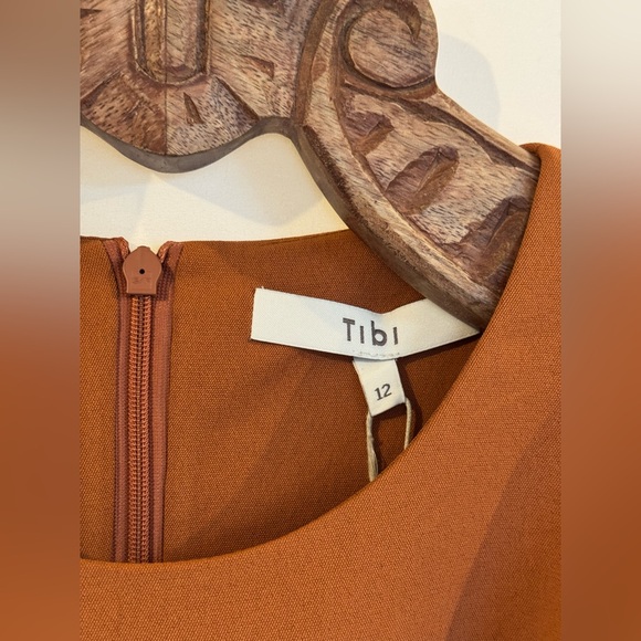 Tibi Rust Dress with Lace-Up Detail - Picture 6 of 13